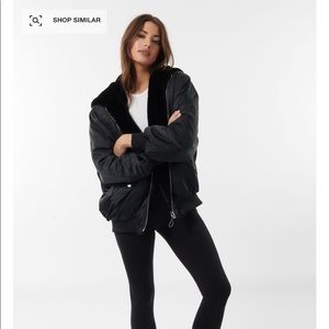 Reversible bomber jacket small/extra small new